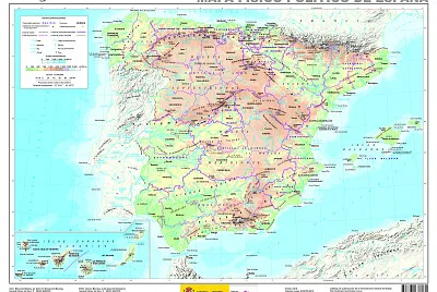mapa fisico-politico españa