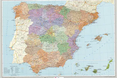 mapa politico españa jigsaw puzzle