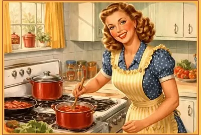 Ambiance cuisine années 40