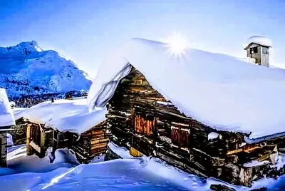 Casa nevada en Vielha-Vall D 'Arán