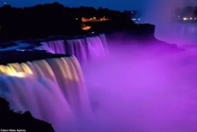 Purple Niagra Falls-Fibromyalgia Awareness Day