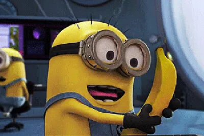 minion and banana