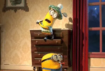 minion kevin and jerry play golf