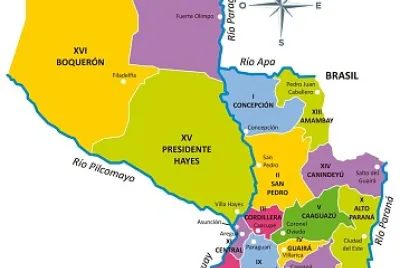 Mapa del Paraguay jigsaw puzzle