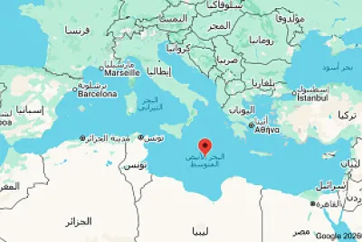 خريطة البحر المتوسط
