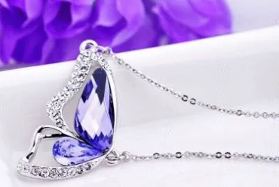 Butterfly Crystal Necklace