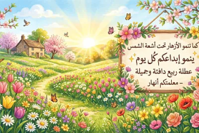 عطلة ربيع سعيدة