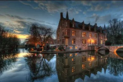 castle and bridge.