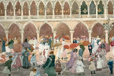 Pendergast soleil sur la piazzetta