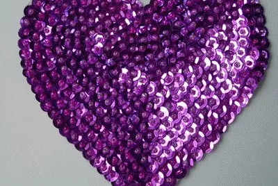 Sequin Heart Applique