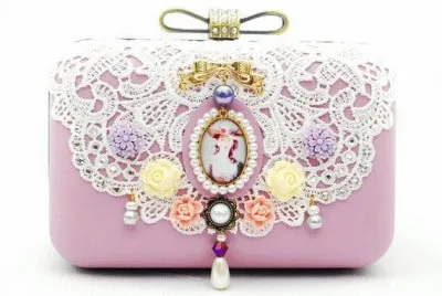 Vintage Lace Clutch Bag