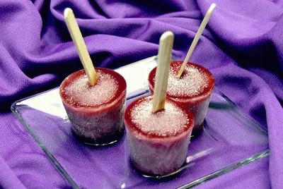 Grape Protein Popsicles