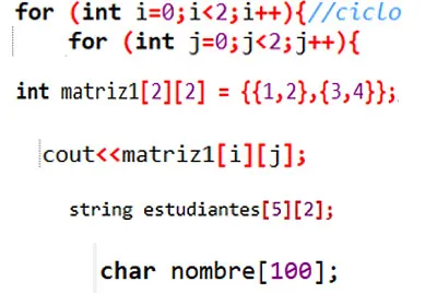 Matrices en C++