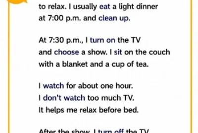My Watch TV Routine