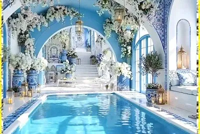 Piscine couverte privée