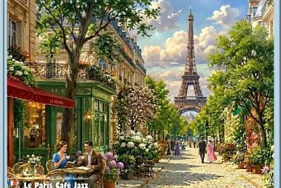 Paris, café, jazz
