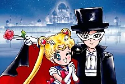 Sailor Moon and Tuxedo Mask jigsaw puzzle