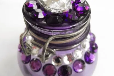 Little Rhinestone Jar