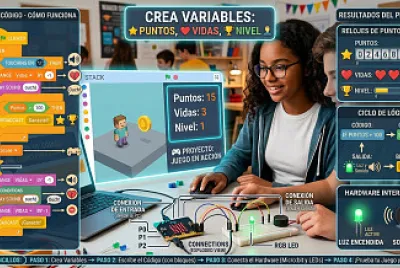 Define y utiliza   "variables  " para almacenar datos