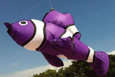 Purple Fish Kite