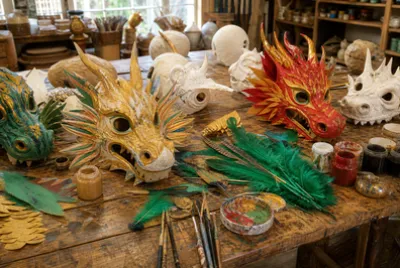 Dragon Masks Workshop jigsaw puzzle