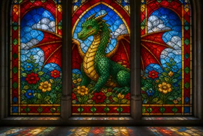 Drago in vetrata
