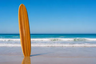 Longboard in Sand