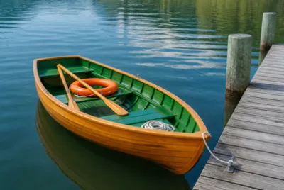 Wooden Dinghy Dock