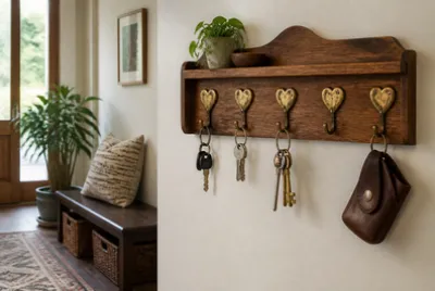 Heart Key Hooks jigsaw puzzle