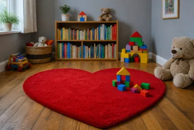 Tapis en forme de cœur