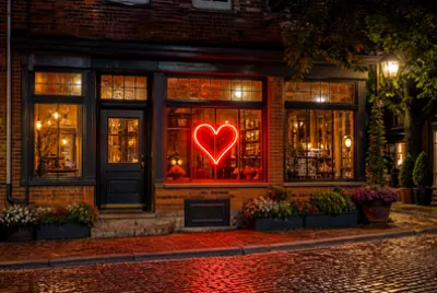 Neon Heart Sign