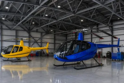 Helicopter Hangar Interior