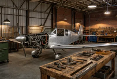 Hangar per officina di restauro