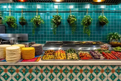 פאזל של Grill Stall Tiled