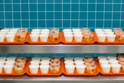 Cafeteria Yogurt Trays