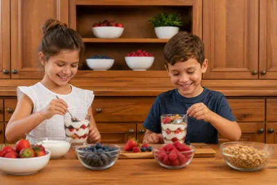 Parfait di yogurt per bambini