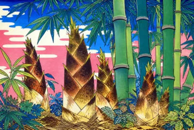 Ukiyo Bamboo Scroll(grok)