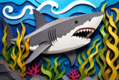 Papercut Shark(grok)
