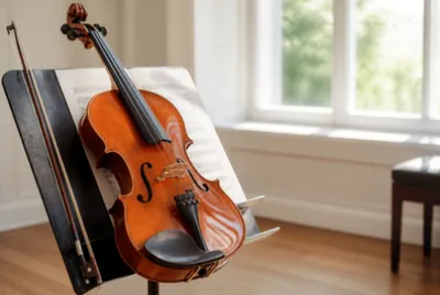 Viola on Music Stand(grok)