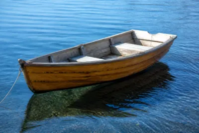 Wooden Dinghy Lake(grok)