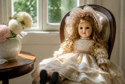 Porcelain Doll Chair(grok)