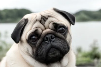 Pug Face Portrait(grok)