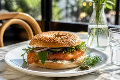 Afternoon Bagel Sandwich