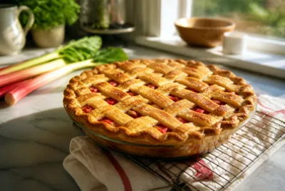 Afternoon Rhubarb Pie