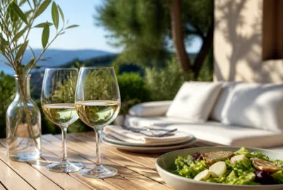 White Wine Patio(grok) jigsaw puzzle