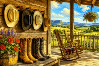 Ranch Porch Hat Rack