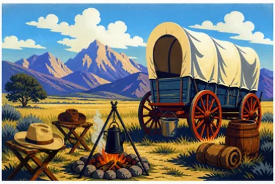 Wagon Camp Morning