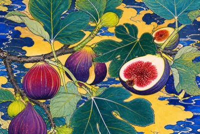 Ukiyo Fig Scroll(grok)
