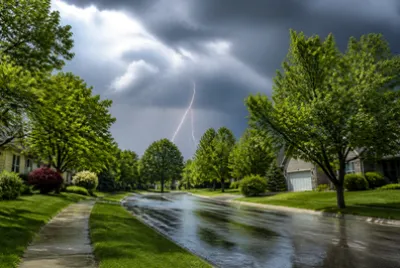 Overcast Suburb Storm jigsaw puzzle