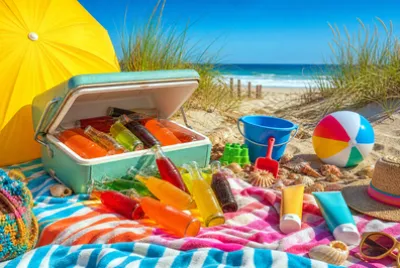 Beach Cooler Bottles jigsaw puzzle